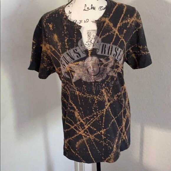 Zara Guns N Roses Bleach Graphic Shirt - Picture 1 of 9